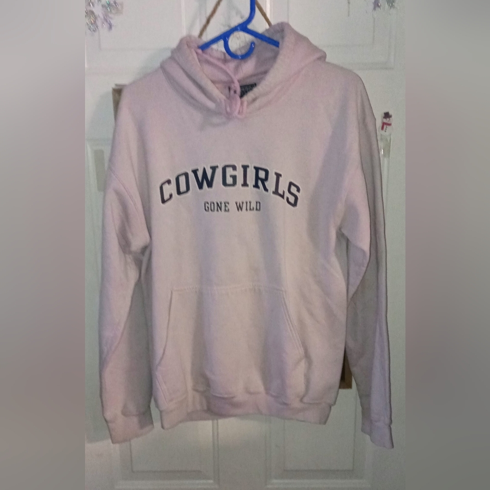 EUC Light Pink Sweatshirt/hoodie (Cowgirls Gone Wild)